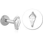 316L Surgical Steel Grade 316L Internally Threaded Jeweled Micro Labret