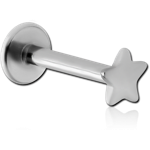 Surgical Steel Grade 316L Internally Threaded Micro Labret with Star