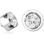 TITANIUM ALLOY JEWELED ATTACHMENT FOR 1.6MM INTERNALLY THREADED PINS -CROWN