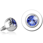 TITANIUM ALLOY INTERNALLY THREADED JEWELED BALL