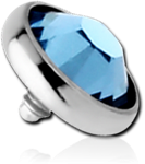 TITANIUM ALLOY JEWELED DISC FOR INTERNALLY THREADED PINS