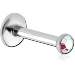 Titanium Alloy Internally Threaded Jeweled Micro Labret