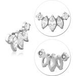 TITANIUM ALLOY JEWELED MICRO ATTACHMENT FOR 1.2MM INTERNALLY THREADED PINS-KITE