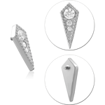 TITANIUM ALLOY JEWELED MICRO ATTACHMENT FOR 1.2MM INTERNALLY THREADED PINS-KITE