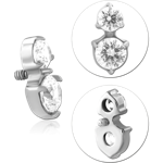 TITANIUM ALLOY JEWELED MICRO ATTACHMENT FOR 1.2MM INTERNALLY THREADED PINS-KITE