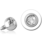 Sterile Titanium Alloy Premium Crystal Jeweled Ball for 1.6mm Internally Threaded Pins