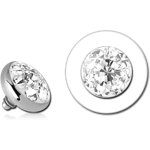 Sterile Titanium Alloy Crystaline Jeweled Disc for 1.6mm Threaded Internally Pins