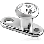 STERILE TITANIUM ALLOY INTERNALLY THREADED MINI DERMAL ANCHOR WITH JEWELED DISC