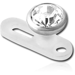Sterile Bioflex Internally Threaded Dermal Anchor with Titanium Alloy Jeweled Disc