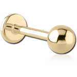 Zircon Gold PVD Coated Titanium Alloy Internally Threaded Micro Labret