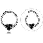 SURGICAL STEEL GRADE 316L PREMIUM CRYSTALS JEWELED SEPTUM