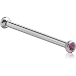 Surgical Steel Grade 316L Double Jeweled Micro Barbell