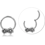 Sterile Surgical Steel Grade 316L Jeweled Hinged Segment Ring