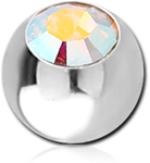 Sterile Surgical Steel Grade 316L Optima Crystal Jeweled Micro Ball