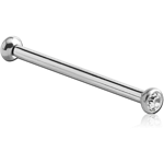 Sterile Surgical Steel Grade 316L Double Jeweled Micro Barbell