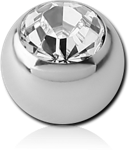 Sterile Anodised Titanium Alloy Optima Crystal Jeweled Micro Ball