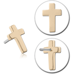 14 KARAT GOLDATTACHMENT TITANIUM THREADLESS PIN