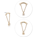 14 KARAT GOLD YELLOW JEWELED ATTACHMENT TITANIUM THREADLESS PIN