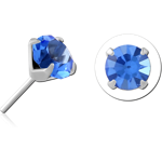 TITANIUM ALLOY JEWELED THREADLESS ATTACHMENT - ROUND