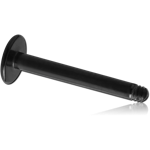 BLACK PVD COATED TITANIUM ALLOY LABRET PIN