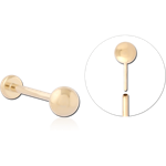 GOLD PVD COATED TITANIUM ALLOY THREADLESS LABRET