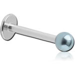 Surgical Steel Grade 316L Micro Labret with Anodised Ball
