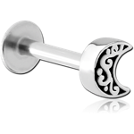 Surgical Steel Grade 316L Micro Labret with Attachment - Crecent