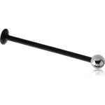 Synthetic Fluoropolymer Labret with Surgical Steel Grade 316L Ball