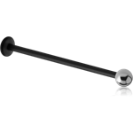 Synthetic Fluoropolymer Micro Labret with Surgical Steel Grade 316L Ball