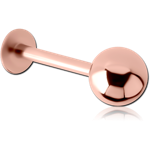 Rose Gold PVD Coated Surgical Steel Grade 316L Micro Labret