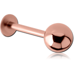 Rose Gold PVD Coated Titanium Alloy Micro Labret