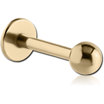 Zircon Gold PVD Coated Surgical Steel Grade 316L Micro Labret