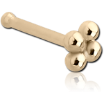 14 Karat Gold Yellow Nose Bone - Flower