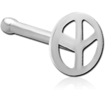 Surgical Steel Grade 316L Peace Sign Nose Bone