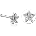 Surgical Steel Grade 316L Bone Jeweled Nose Stud