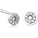 Surgical Steel Grade 316L Bone Jeweled Nose Stud
