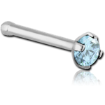 Surgical Steel Grade 316L Prong Set 2mm Jeweled Nose Bone