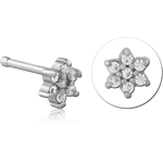 Surgical Steel Grade 316L Bone Jeweled Nose Stud
