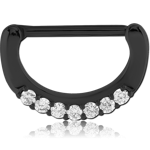 BLACK PVD COATED SURGICAL STEEL GRADE 316L NIPPLE CLICKER