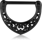 BLACK PVD COATED SURGICAL STEEL GRADE 316L NIPPLE CLICKER