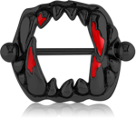 BLACK PVD COATED SURGICAL STEEL GRADE 316L NIPPLE SHIELD