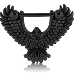 BLACK PVD COATED SURGICAL STEEL GRADE 316L NIPPLE SHIELD