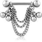 SURGICAL STEEL GRADE 316L CHAIN NIPPLE SHIELD
