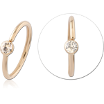 14 Karat Gold Yellow Seamless Ring Bezel Set