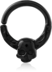 Black PVD Coated Surgical Steel Grade 316L Seamless Ring