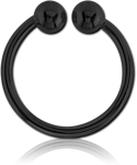 Black PVD Coated Surgical Steel Grade 316L Nose Ring