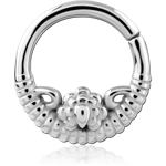 Surgical Steel Grade 316L Jeweled Seamless Ring