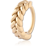 Gold PVD 18K Coated Surgical Steel Grade 316L Seamless Ring