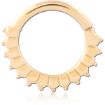Gold PVD 18K Coated Surgical Steel Grade 316L Seamless Ring