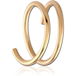 GOLD PVD 18K COATED  SURGICAL STEEL GRADE 316L NOSE RING